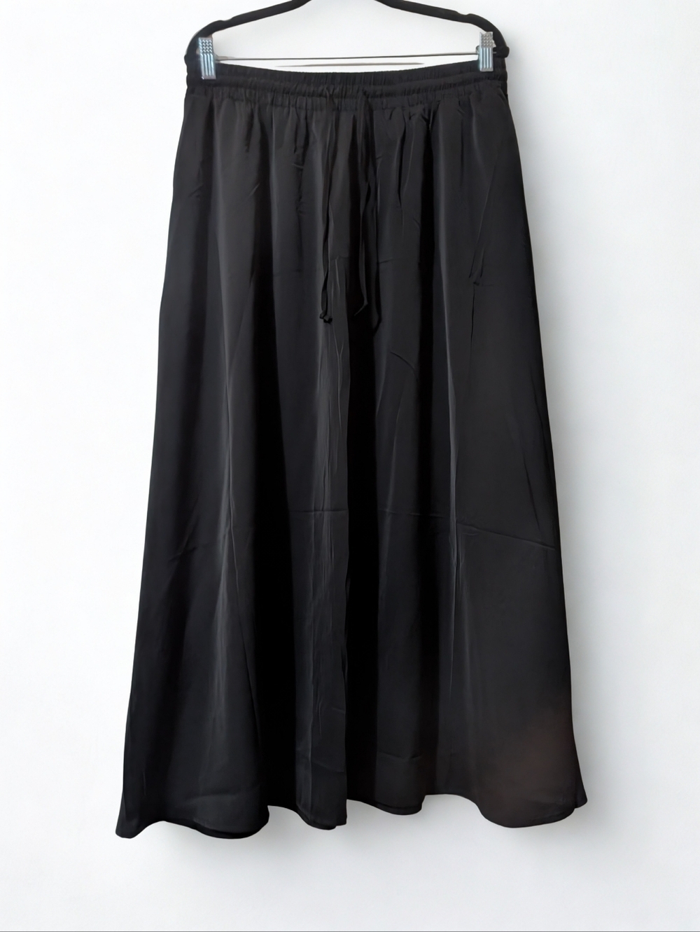 Classic Black Maxi Skirt with Elastic Waist